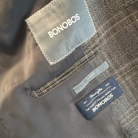 Bonobos Jetsetter Suit Brown Plaid - 38S - Picture 3 of 6